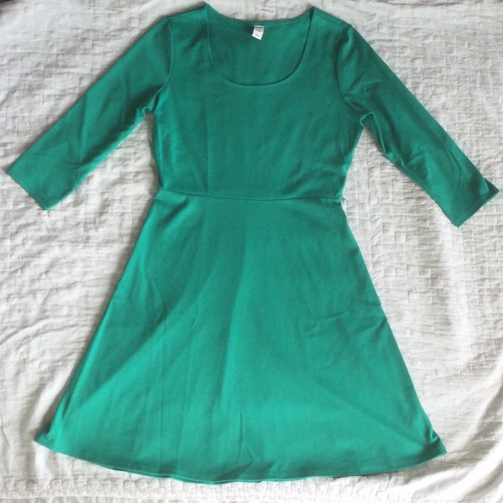 Old Navy - Green Skater/A-Line Dress